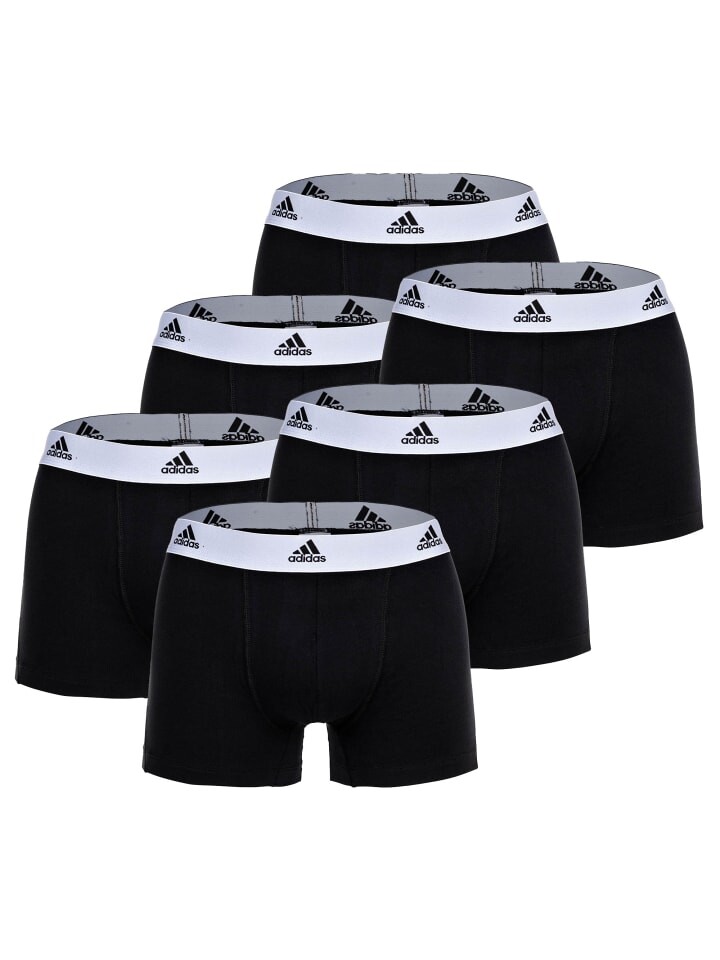 

Боксеры adidas short 6er Pack, черный/белый