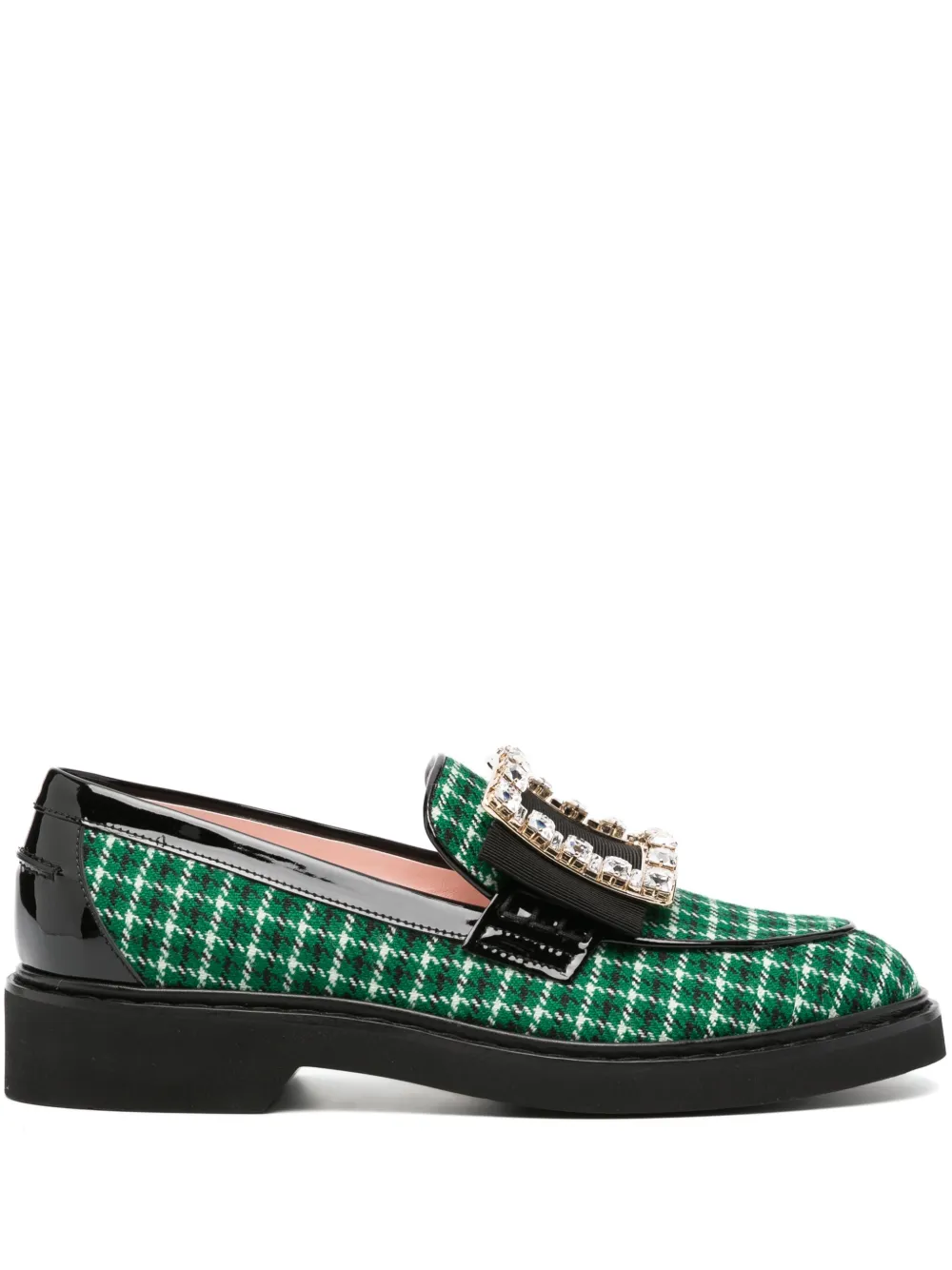 Лоферы Viv' Ranger с кристаллами Roger Vivier, зеленый
