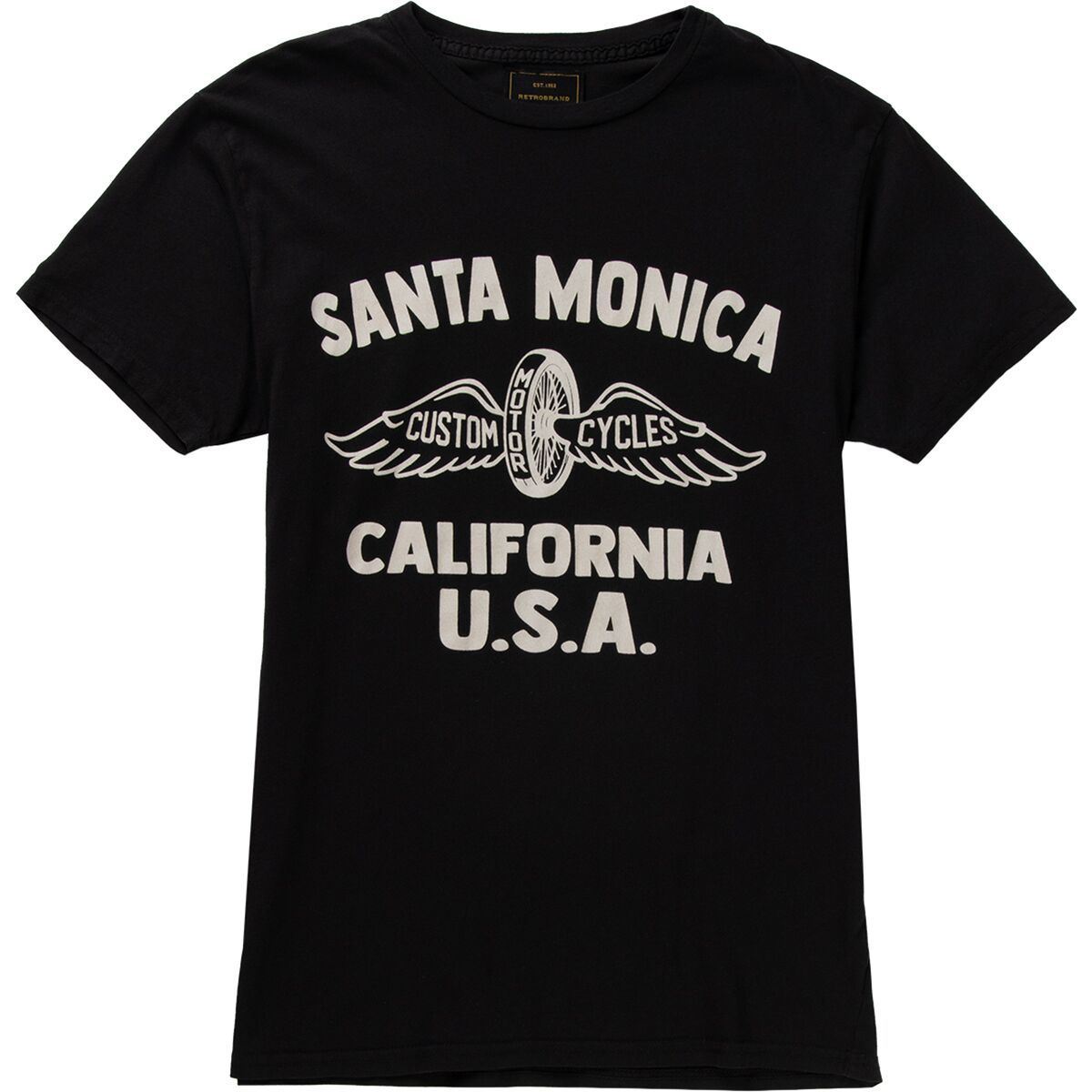 

Футболка Santa monica motor wings Original Retro Brand, черный