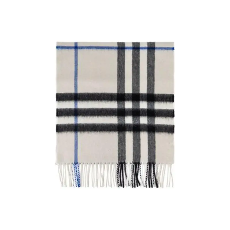 

Burberry Платок с бахромой и принтом Check, Gray