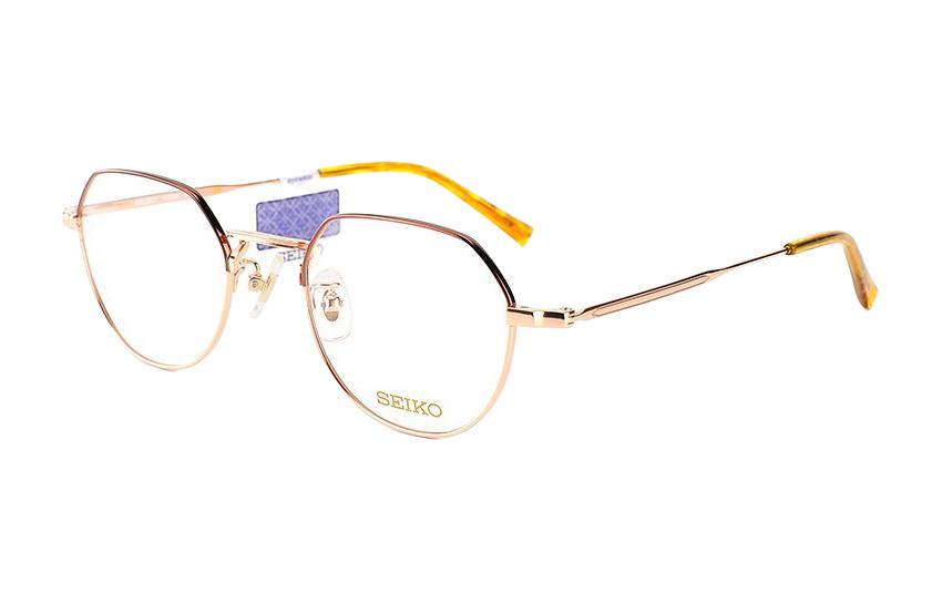 

SEIKO Титановая оправа для очков нестандартной формы унисекс разноцветная, Gold