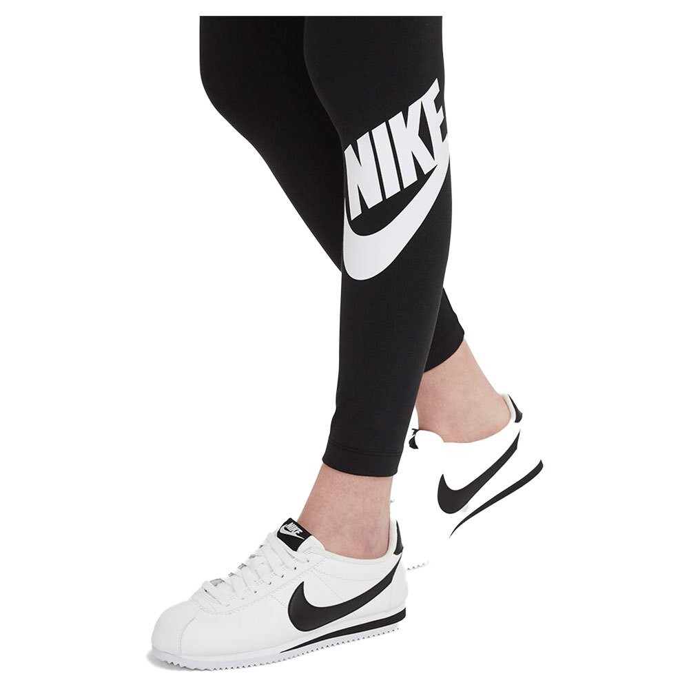 Леггинсы спортивные Nike Sportswear Essential Futura Graphic High Rise, черный — фото 4