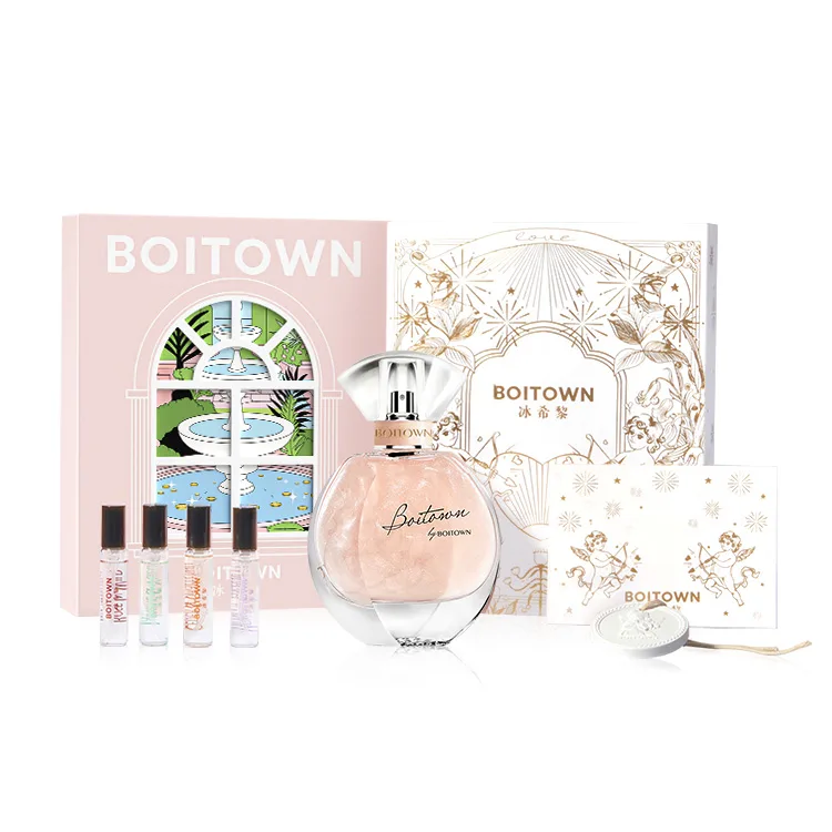 BOITOWN BINGXILI парфюмерная вода EDP ирисово-позолоченная коллекция цветочно-молочный фруктовый аромат, Colorful Wishing Gift Box - Forever 18 Years Old Envelope Gift Box