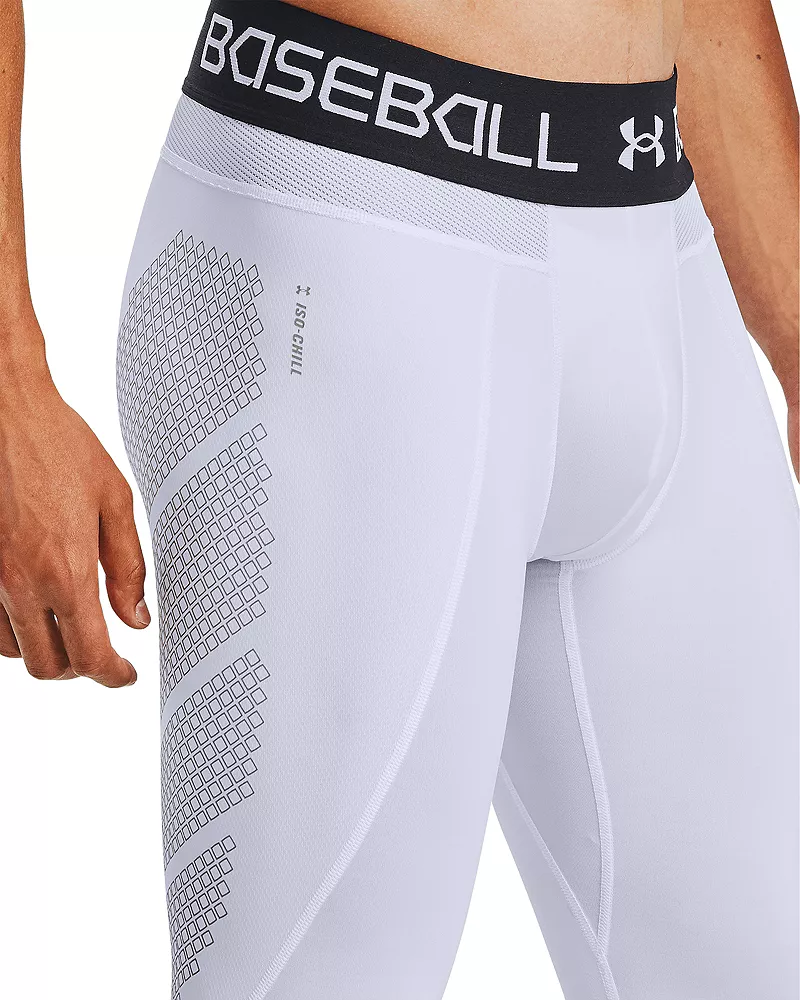 Мужские шлепанцы с компрессией 3/4 Under Armour IsoChill, белый — фото 3