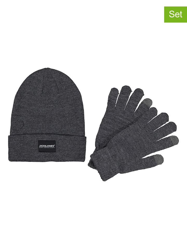 

Шапка Jack & Jones, серый