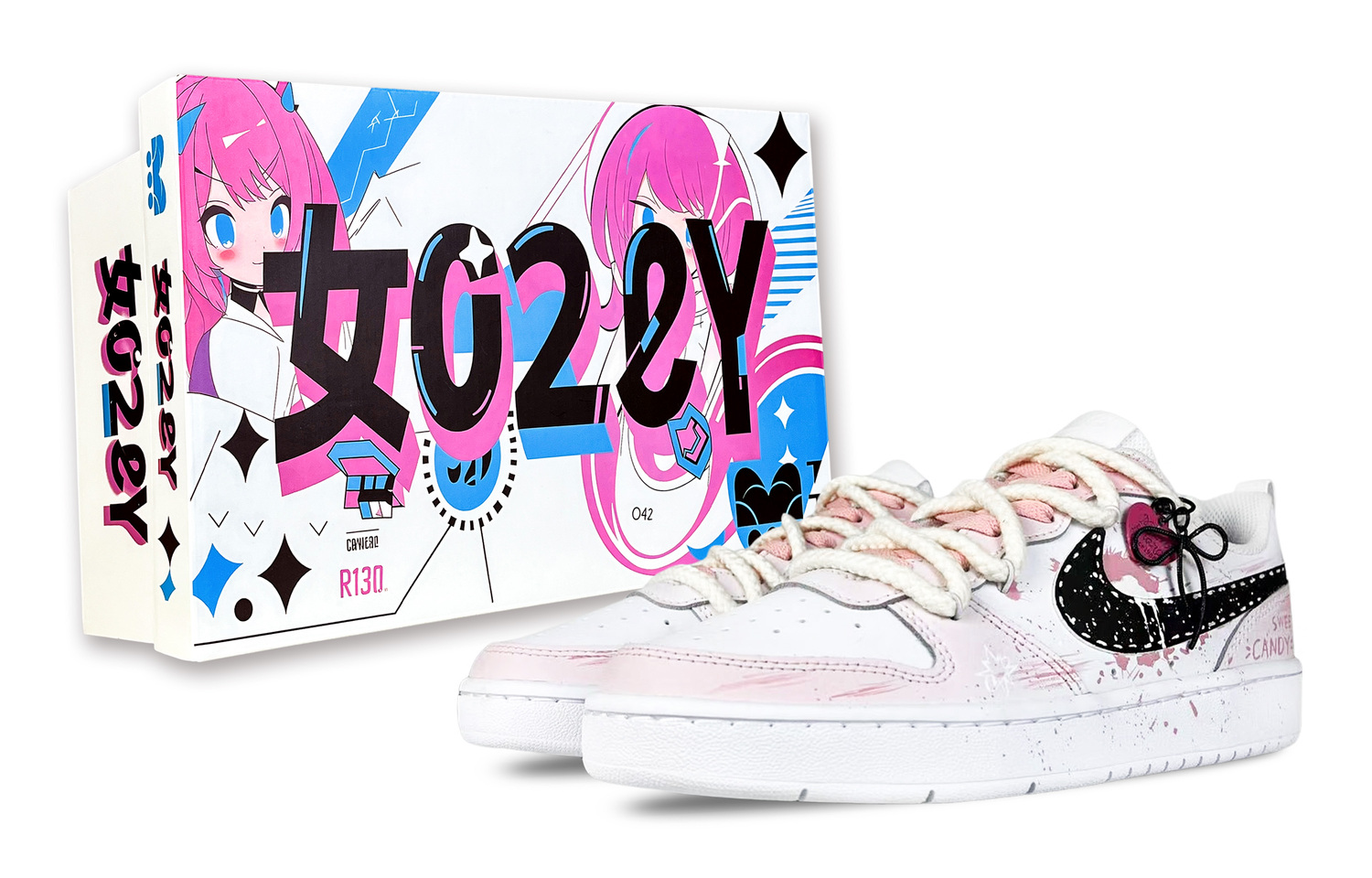 

Детские скейтерские кеды Court Borough Nike, белый