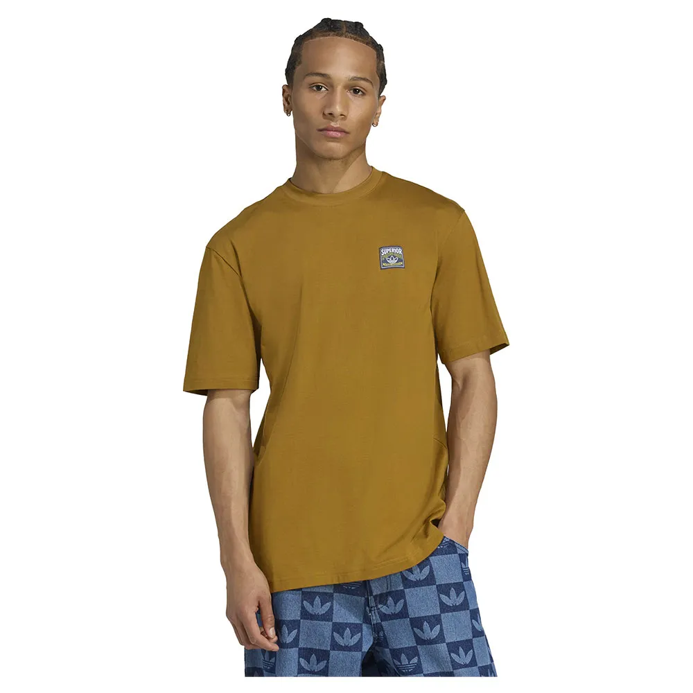 

Футболка с коротким рукавом adidas Originals Wabash Loose, коричневый