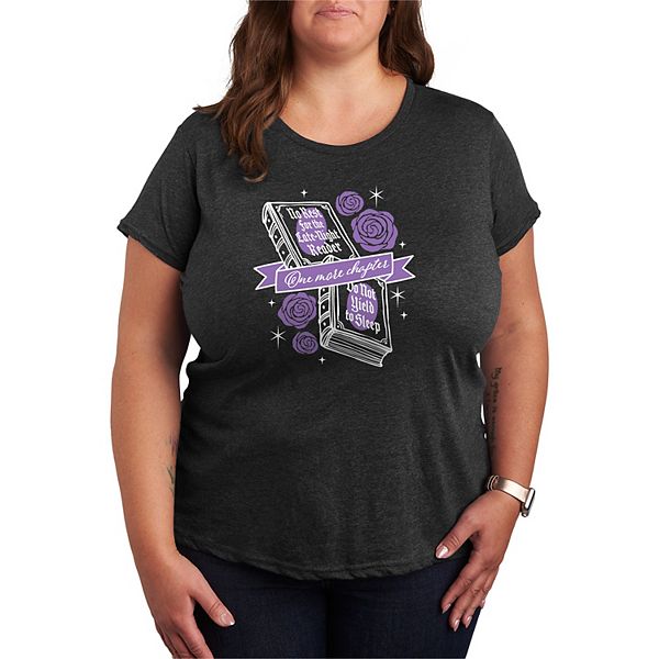 

Футболка с принтом "One More Chapter" и розами Plus size Licensed Character, Heather Charcoal, Розовый, Футболка с принтом "One More Chapter" и розами Plus size Licensed Character, Heather Charcoal