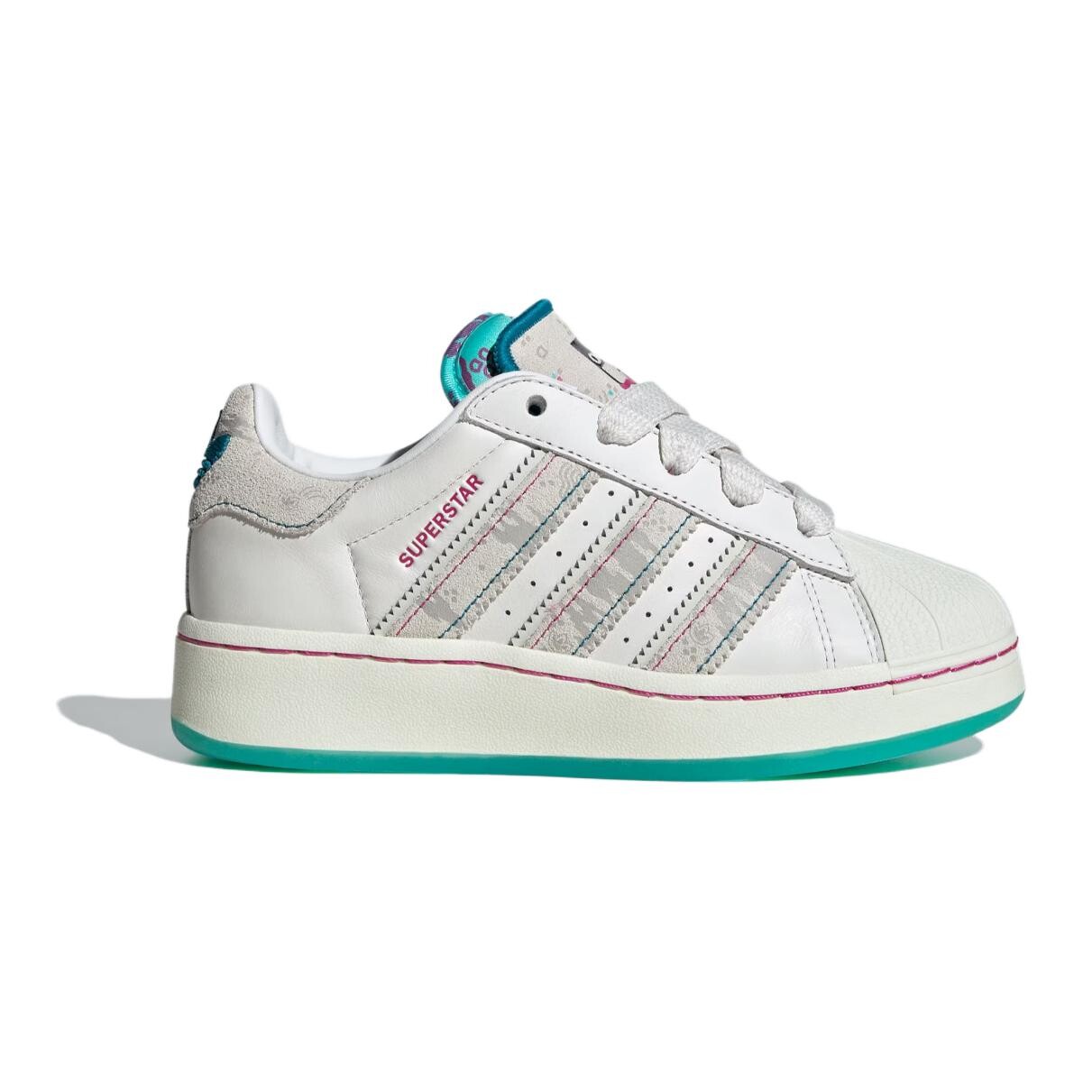 Adidas originals Superstar Series Kids Кроссовки для скейтбординга для детей, White — фото 2