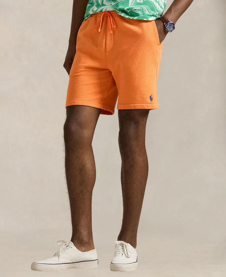 Мужские шорты с вышитым пони и завязками Polo Ralph Lauren, Resort Orange