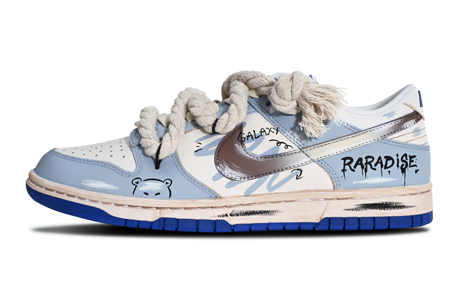 

Кроссовки Nike Dunk Skateboarding Shoes Women's Low-top Blue/brown/black, розовый