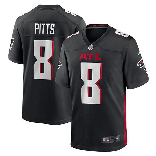 Мужская футболка Kyle Pitts Atlanta Falcons черная Nike — фото 2