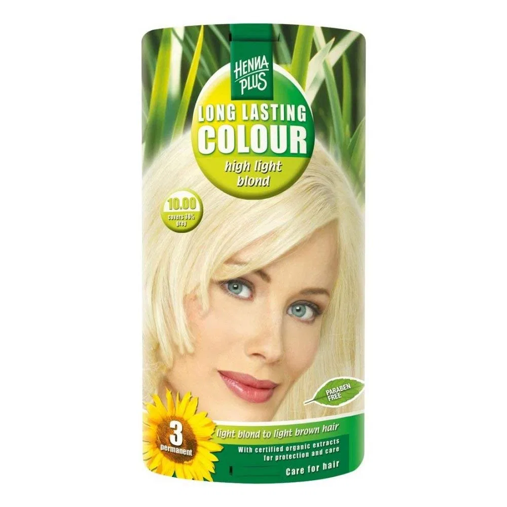 Стойкая краска для волос «Long Lasting High Light Blonde 10.0» от HENNAPLUS Hennaplus