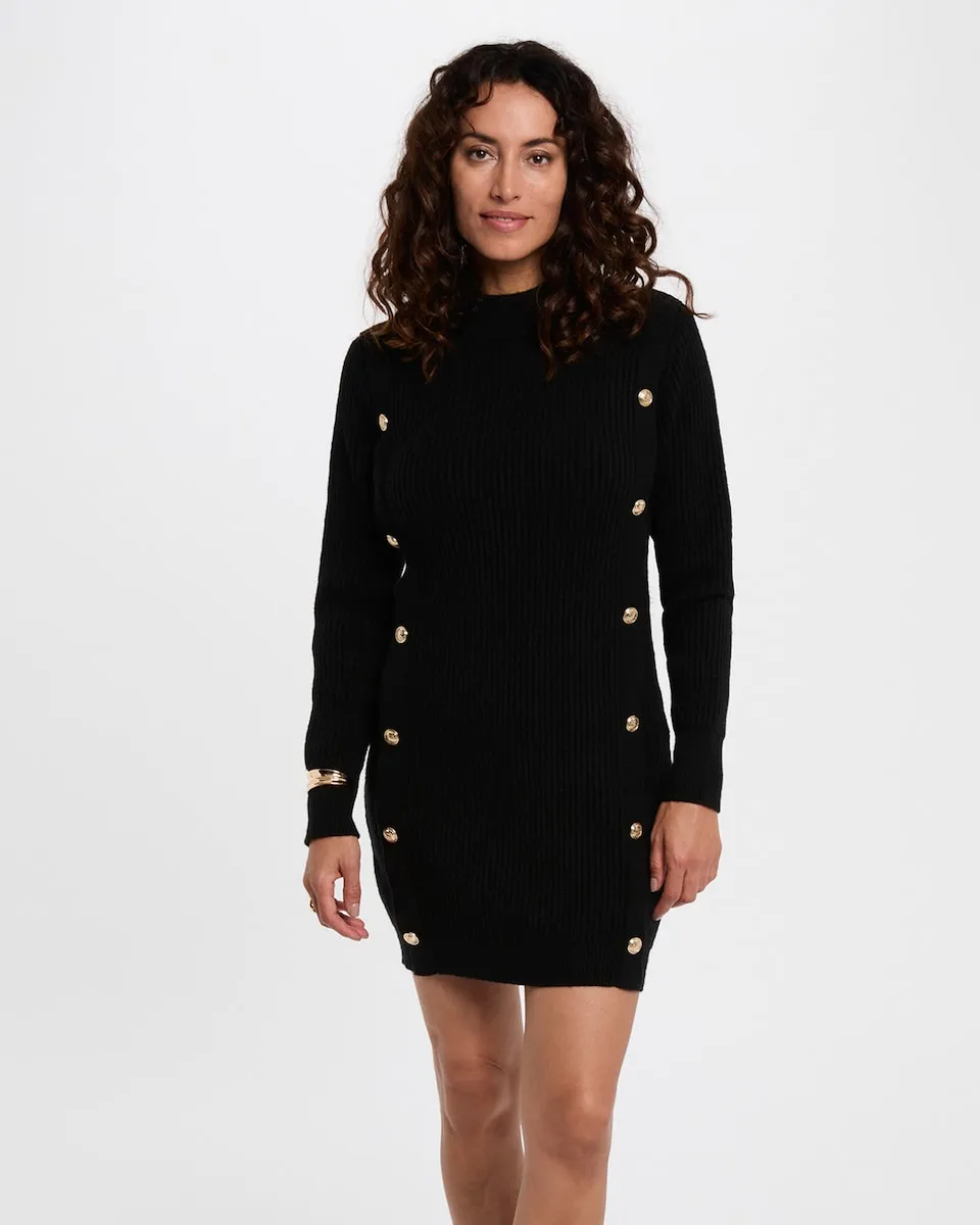 

Короткое трикотажное платье Morgan, черный