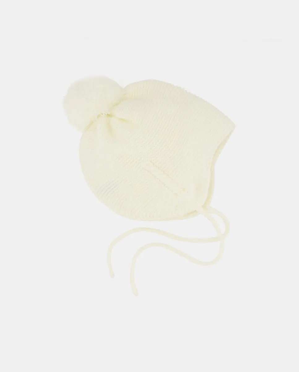 

Базовая шапочка с боковой косичкой для малыша Baby El Corte Inglés, белый