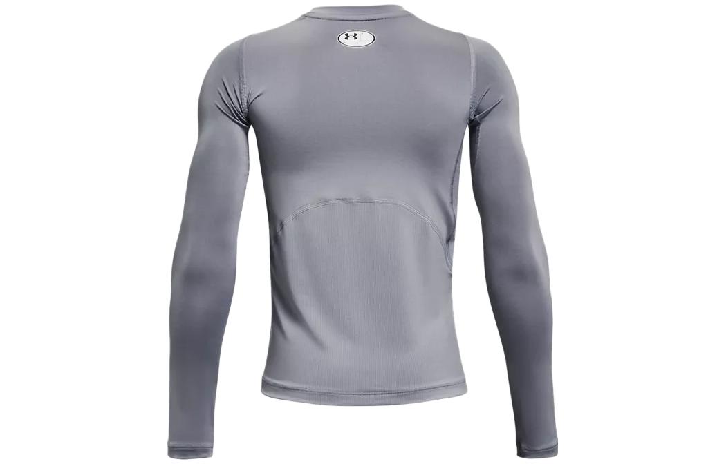 Under Armour Футболка HeatGear детская одежда HeatGear Armour с длинным рукавом серый детский — фото 4