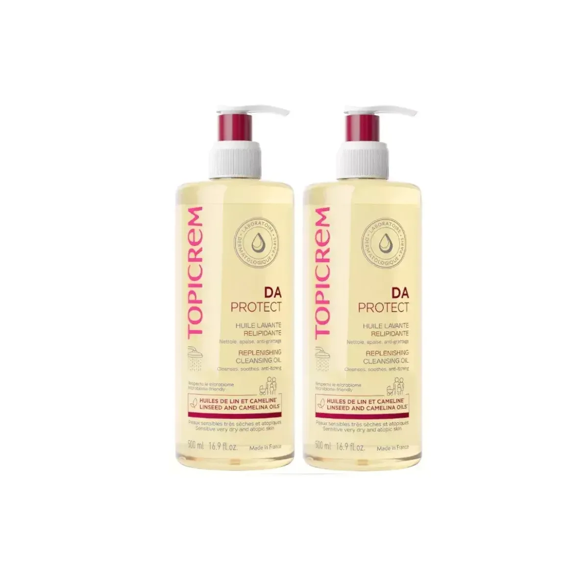 Topicrem DA PROTECT Oil Control Bath Oils Cleaning 500мл*2, 500ml