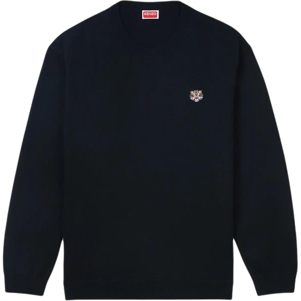

Lucky Tiger Вышитый Вязаный Свитер KENZO, Черный