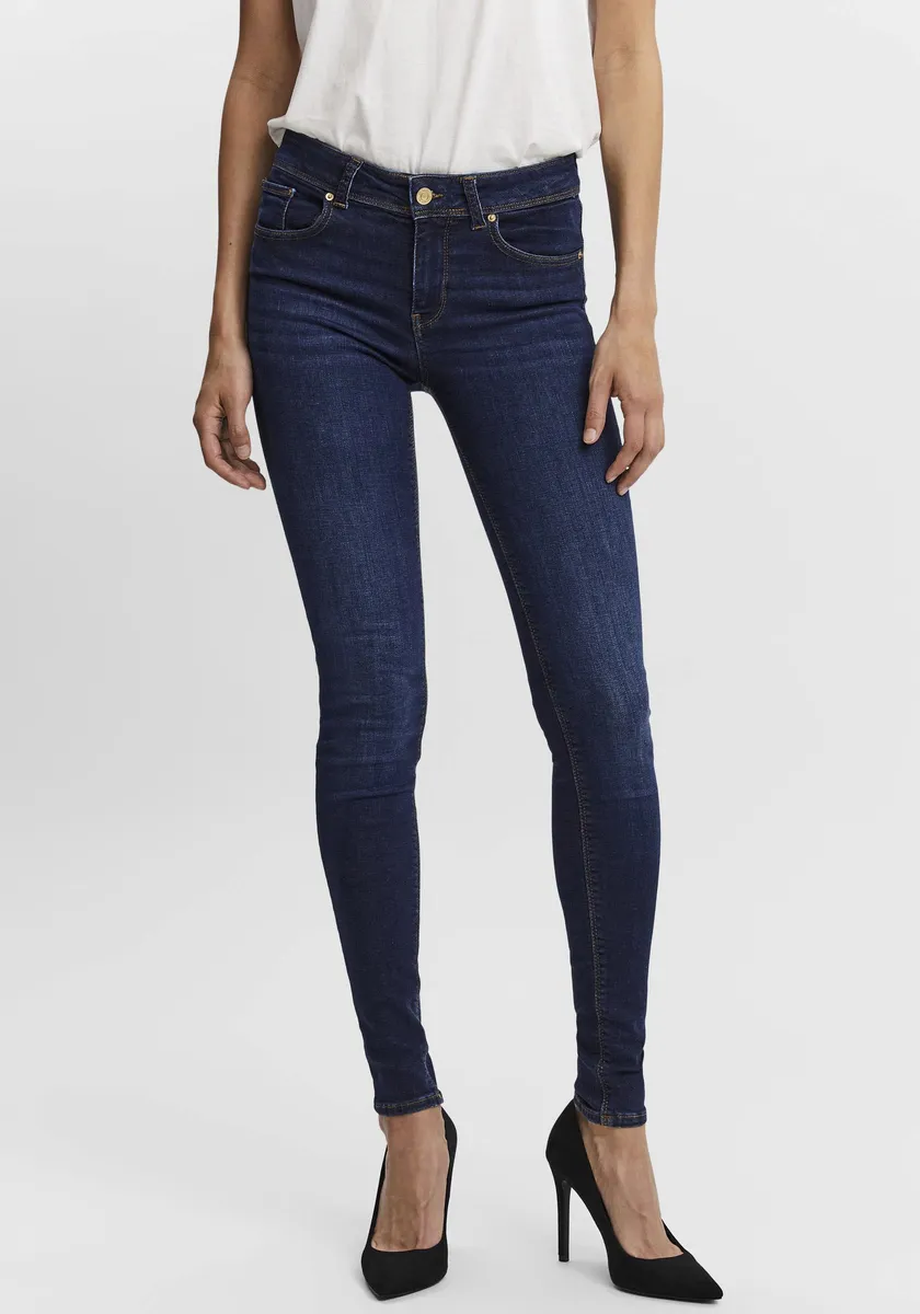 

Джинсы скинни Vero Moda "VMLUX MR SLIM JEANS", синий