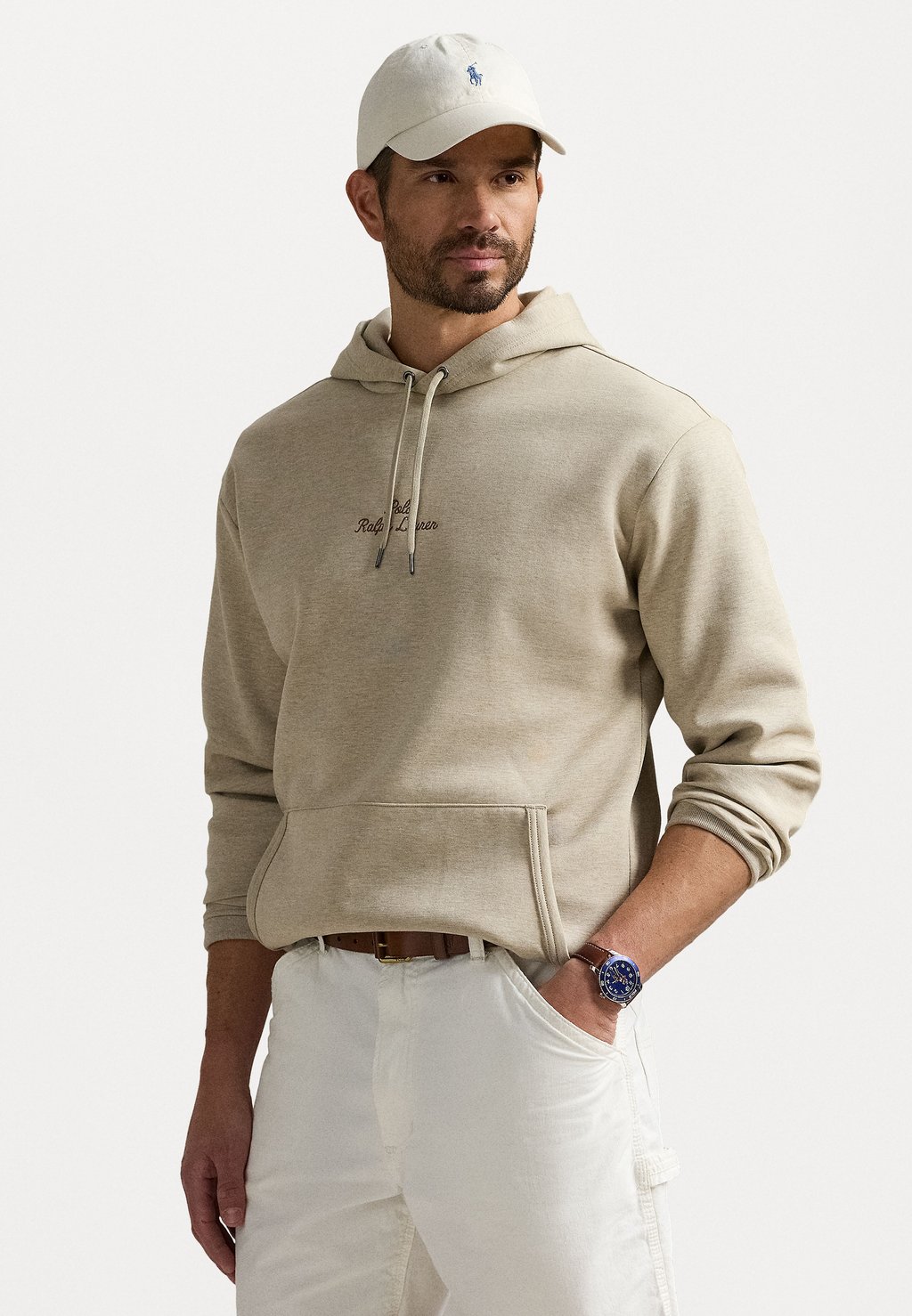 

Толстовка с капюшоном LONG SLEEVE Polo Ralph Lauren Big & Tall, бежевый