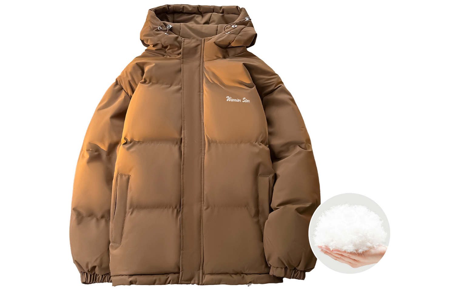 

WARRIOR Пуховик Unisex, Coffee