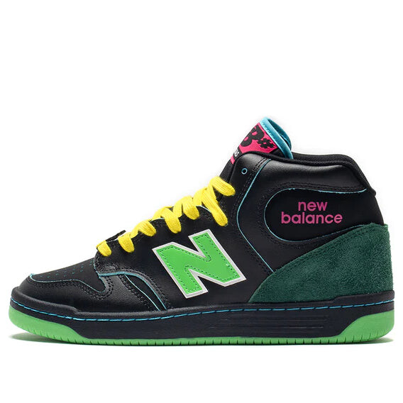 

Кроссовки x natas kaupas numeric 480 high 'black lime green' New Balance, черный
