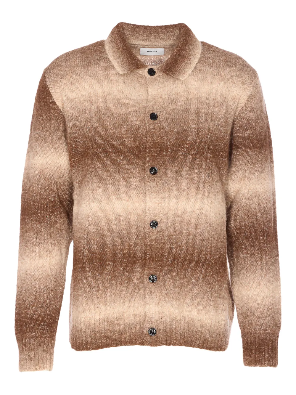 

Кардиган в полоску омбре NN07, коричневый