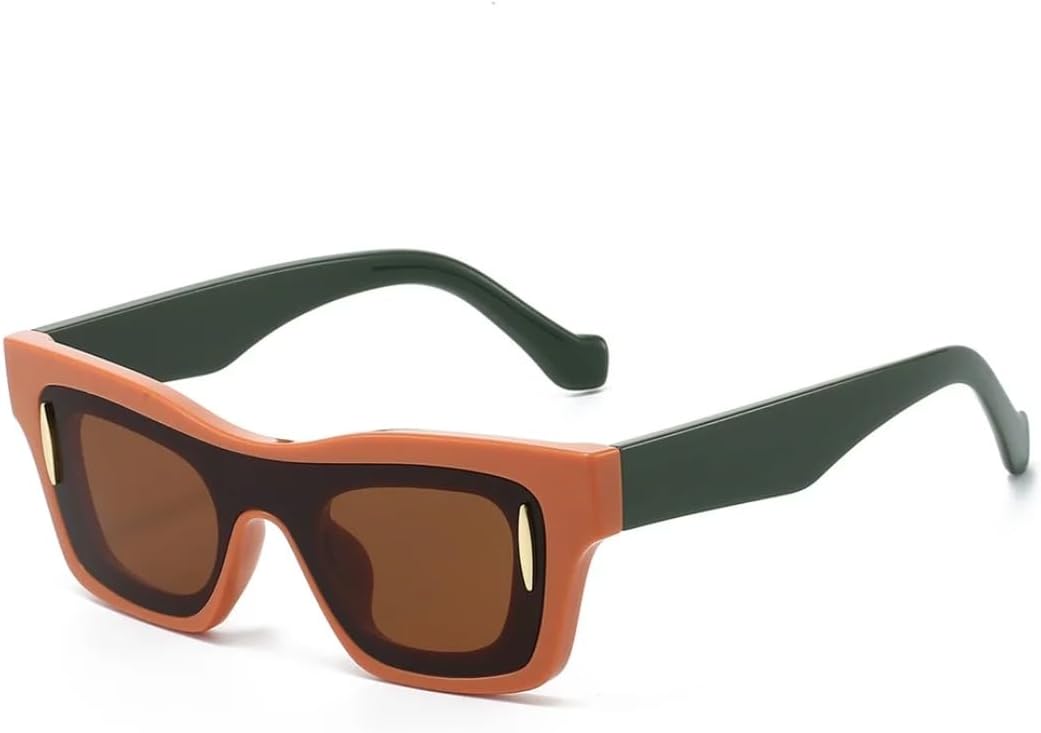 

Ретро-солнцезащитные очки для женщин с градиентным переходом цвета и леопардовым принтом, модные универсальные очки для мужчин с защитой от УФ-излучения UV400 SZVVBKK, Orange Tea