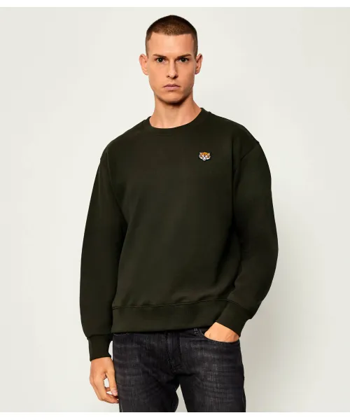 

Толстовка «Счастливый тигр» Classic fit Kenzo, зеленый