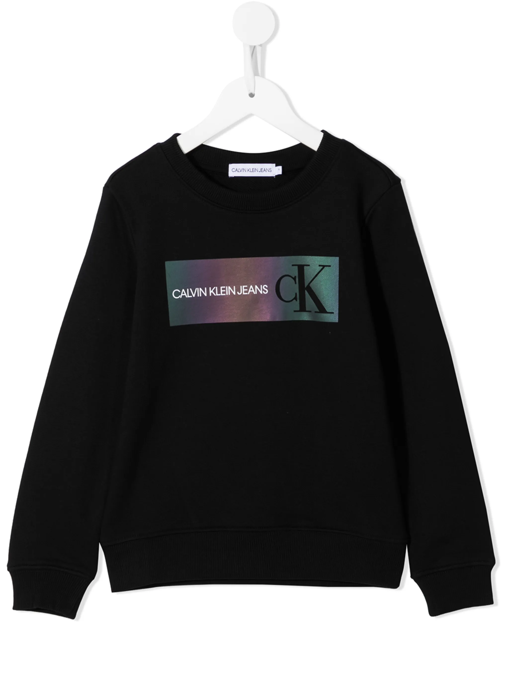 

Толстовка с логотипом Calvin Klein Kids, черный
