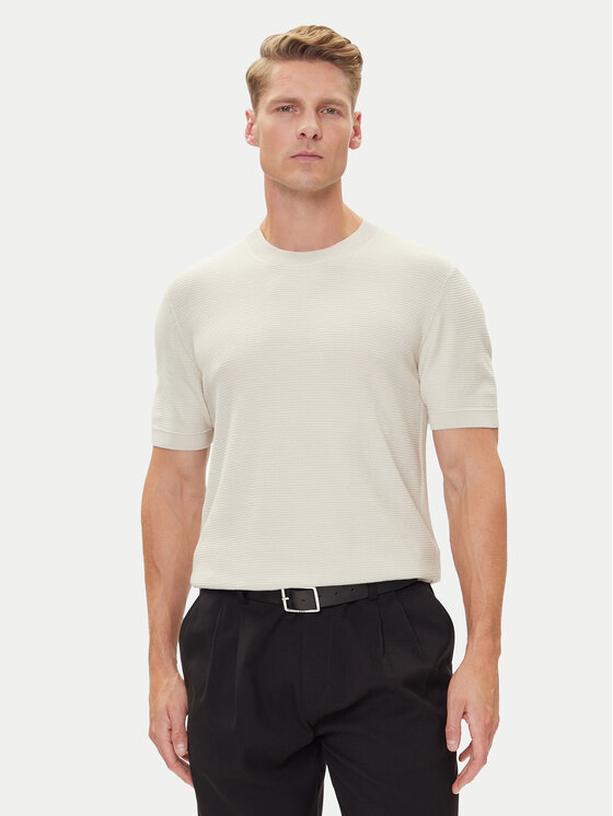 

Футболка regular fit H-Ianni 50543161 Boss, экрю