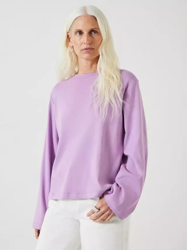 

Топ HUSH Kai Column Sleeve Relaxed Fit Cotton