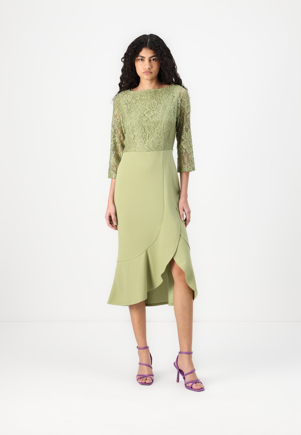 

Коктейльное платье / Вечернее платье VICLARA MIDI DRESS VILA, зеленый