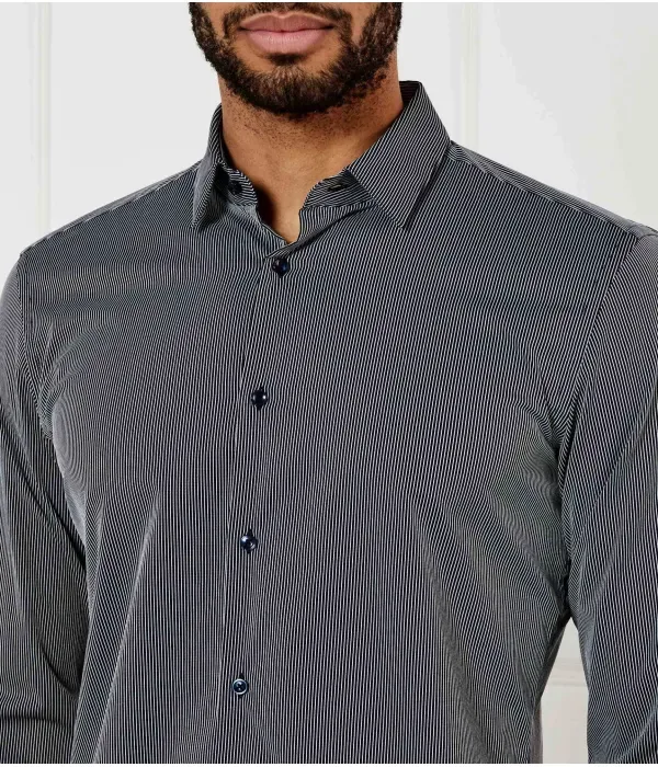 P-Hank-S-Kent-C1-222 футболка slim fit Boss, черный — фото 4