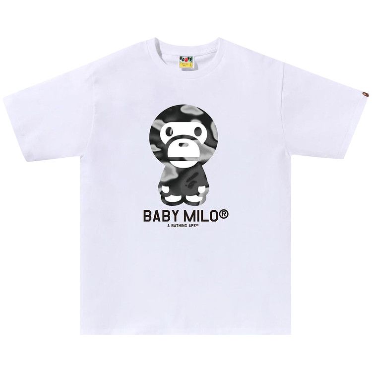 

Футболка BAPE Liquid Camo Baby Milo Tee, White/Black