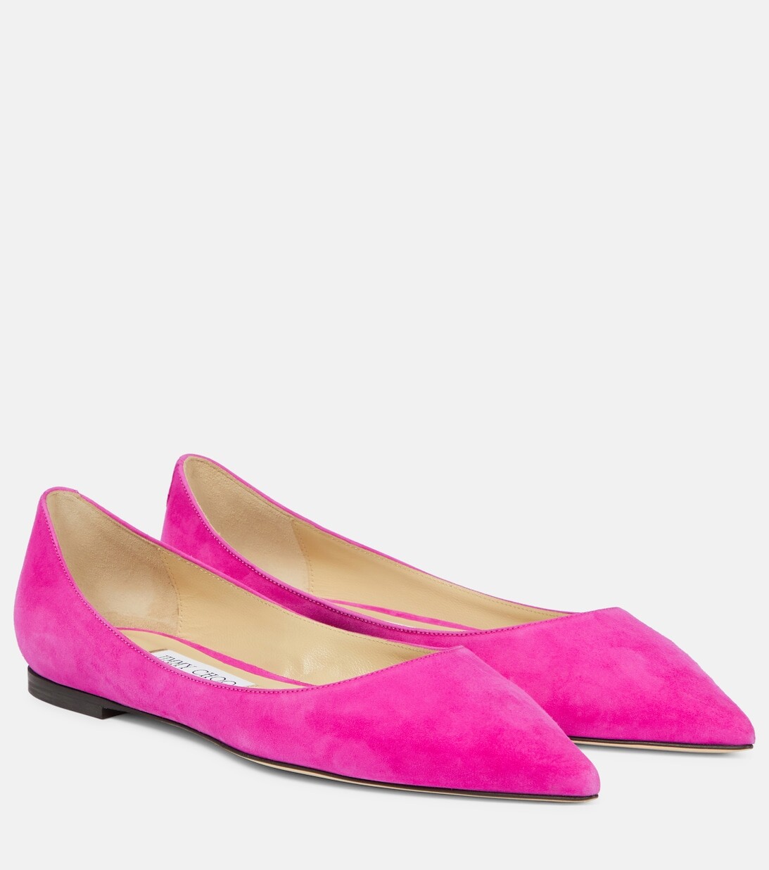 Кожаные балетки Love Jimmy Choo, розовый
