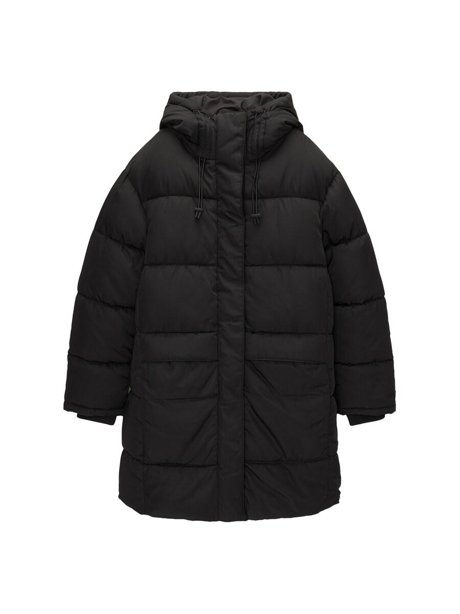 

Зимнее пальто Pull&Bear, черный