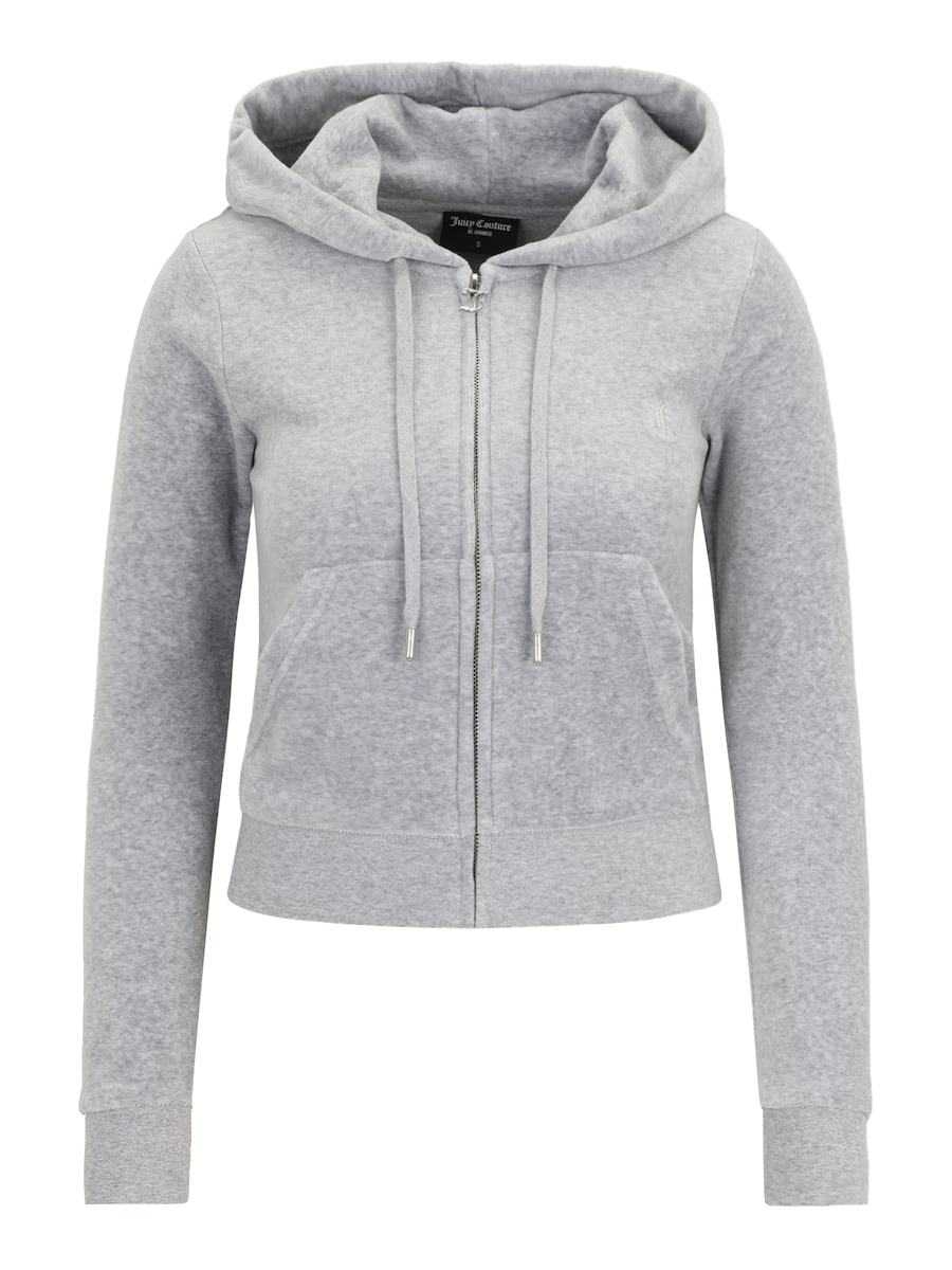 

Толстовка с капюшоном на молнии Juicy Couture Petite ROBERTSON, светло-серый