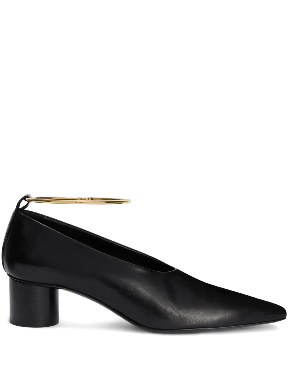 Туфли Ring со съемной деталью Jil Sander, черный