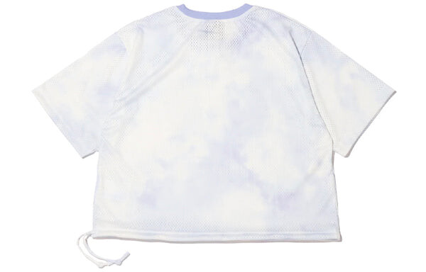 Футболка (WMNS) Nike Sportswear Icon Clash Tie Dye Printing Mesh Breathable Round Neck Short Sleeve Light Purple T-Shirt, фиолетовый — фото 2