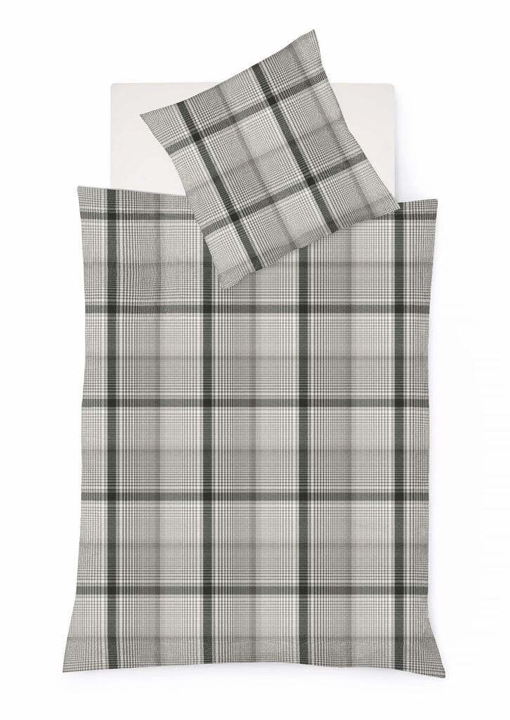 

Постельное белье Fleuresse из тонкой фланели Lech Raisio серый 200x200 см + 2x 80x80 см