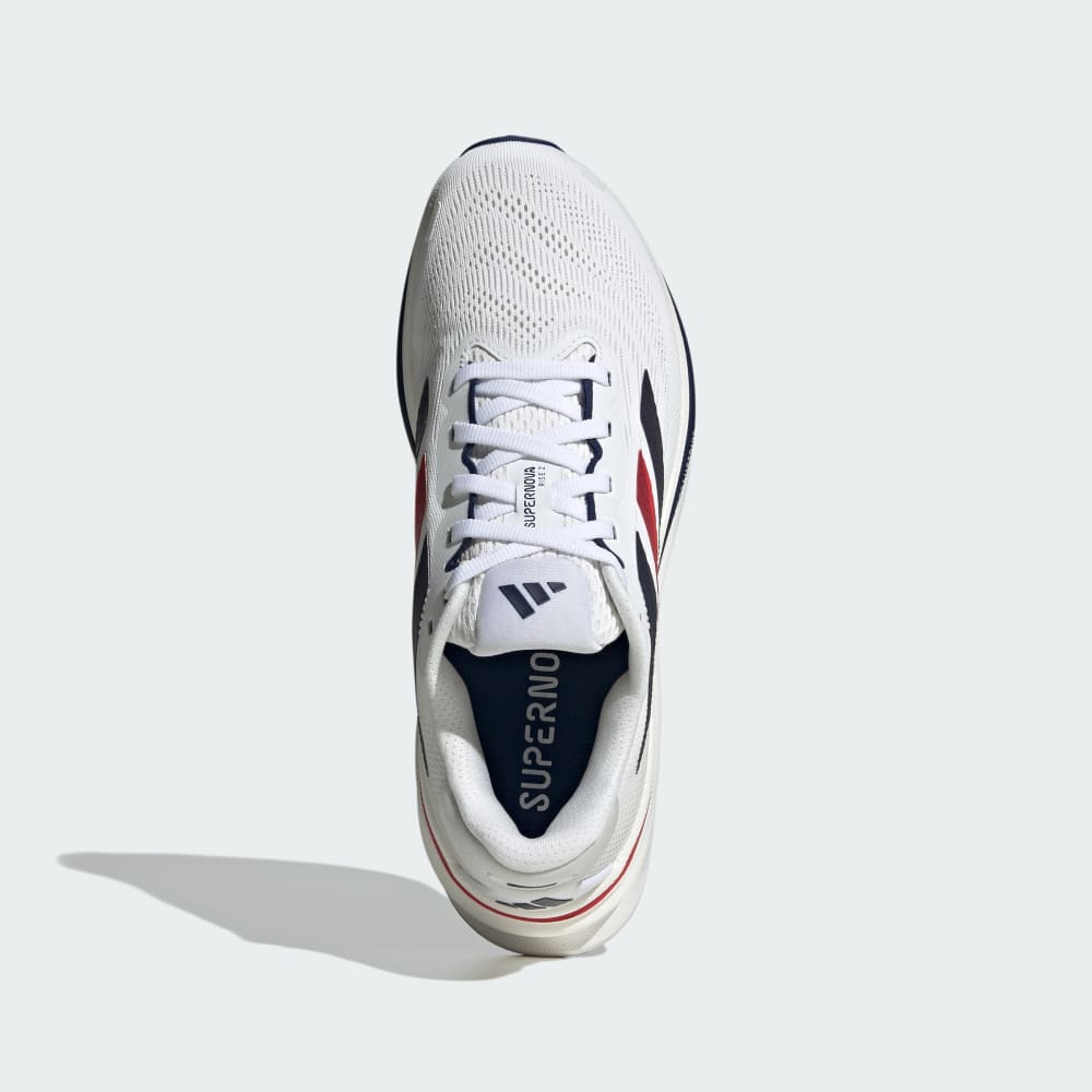 Кроссовки Adidas Supernova Rise 2 Shoes, цвет Cloud White/Dark Blue/Pure Ruby — фото 3
