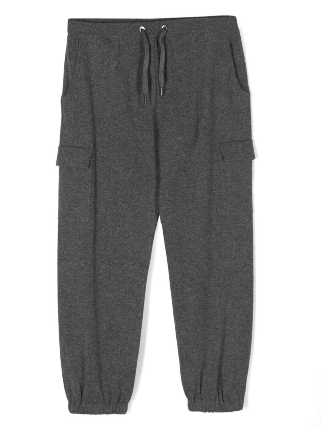 

Brunello Cucinelli Kids кашемировые брюки с кулиской, серый