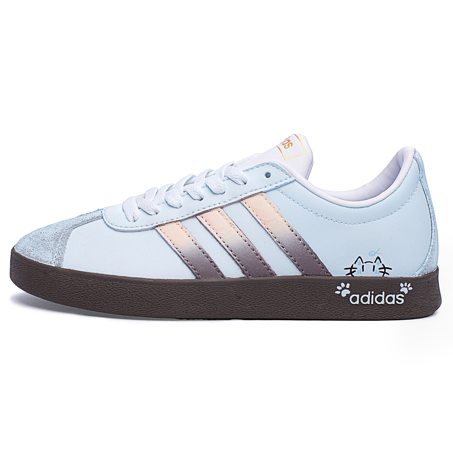 

Adidas Neo VL Court 2.0 устойчивые к истиранию противоскользящие низкие скейтбордские кроссовки унисекс голубые - Пыльный голубой мечта, цвет Dusty Blue Dream