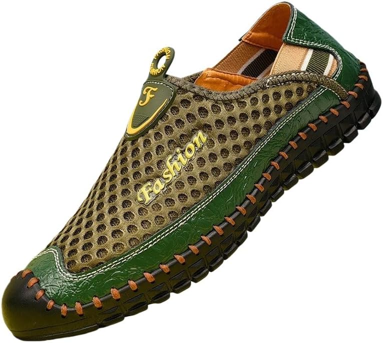 

Мужские дышащие спортивные кроссовки с сеткой - большой размер. Удобные и мягкие. Простой дизайн. Повседневная обувь для улицы. Походы Clolinde, зеленый