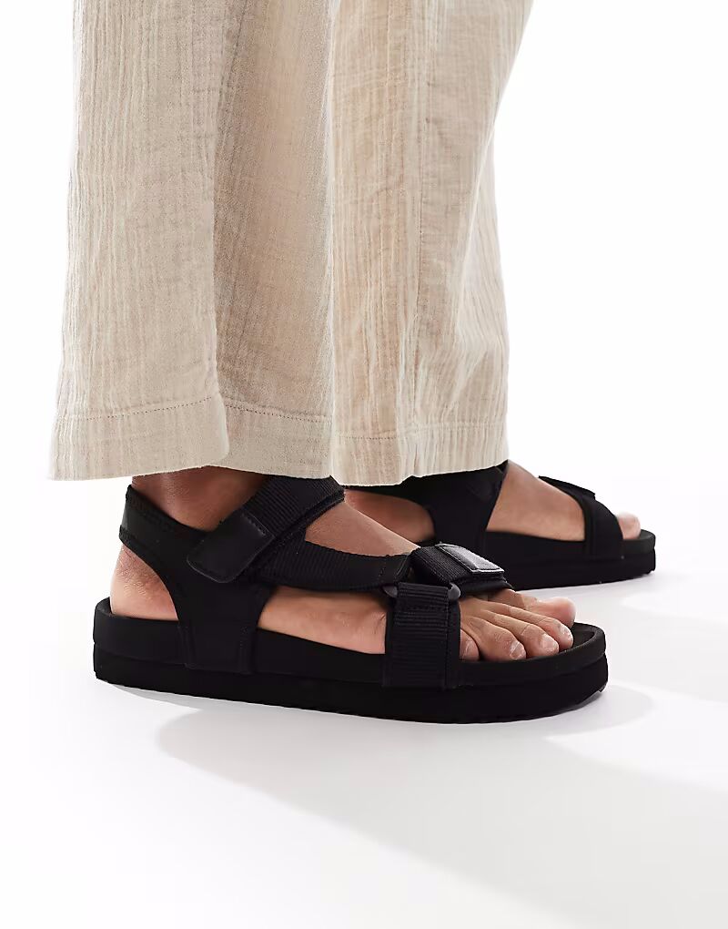 

Сандалии ASOS DESIGN Tech черного цвета