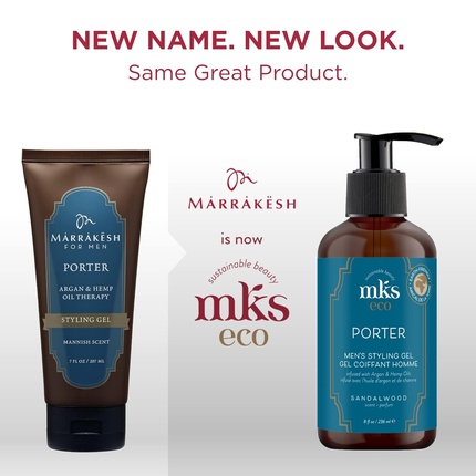 Mks-Eco Men Porter Мужской гель для укладки сандаловое дерево Earthly Body — фото 2