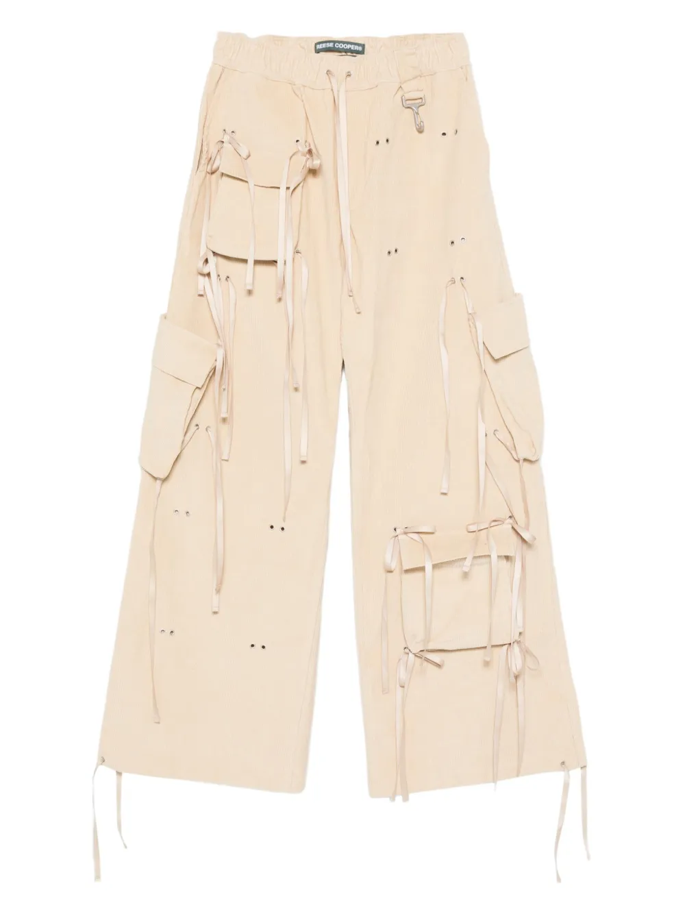 

Вельветовые брюки широкого кроя Reese Cooper, нейтральный