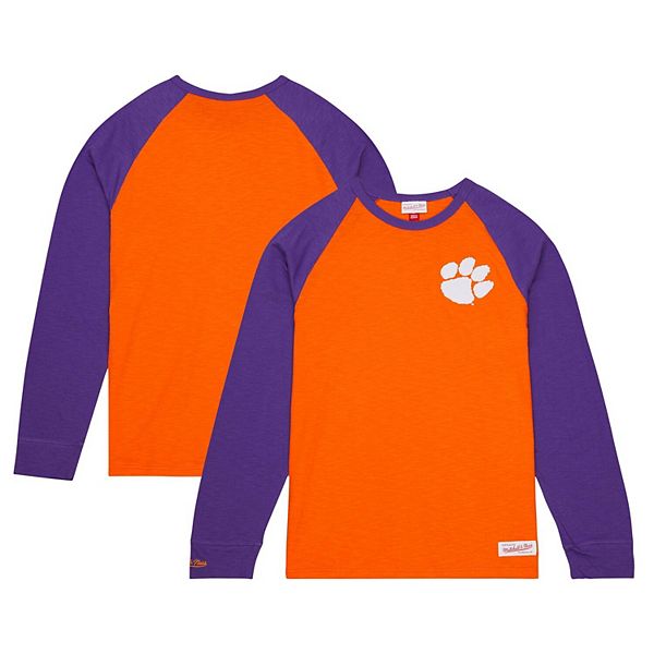 

Мужская оранжевая футболка с длинным рукавом Clemson Tigers Legendary Slub Raglan Mitchell & Ness