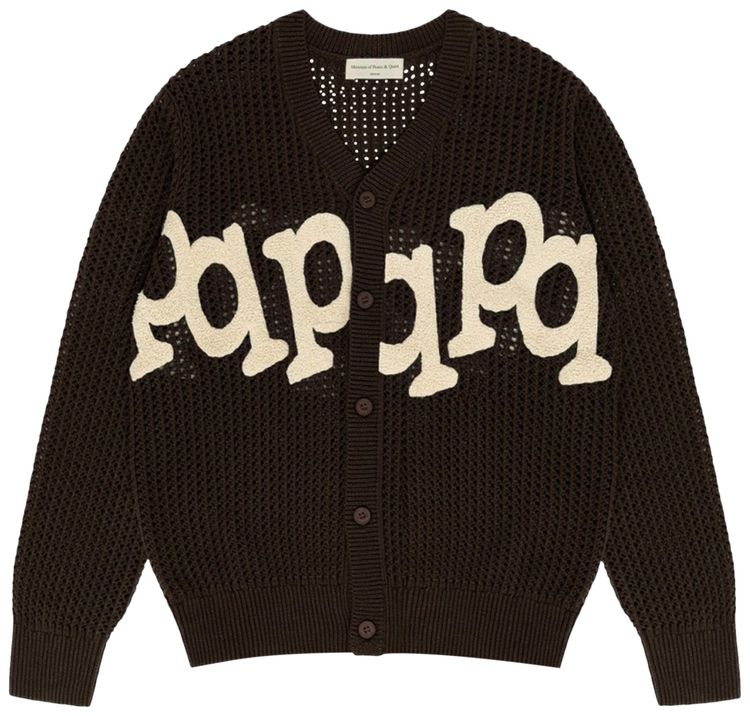 

Кардиган Museum of Peace & Quiet Etched Crochet Cardigan 'Brown', коричневый